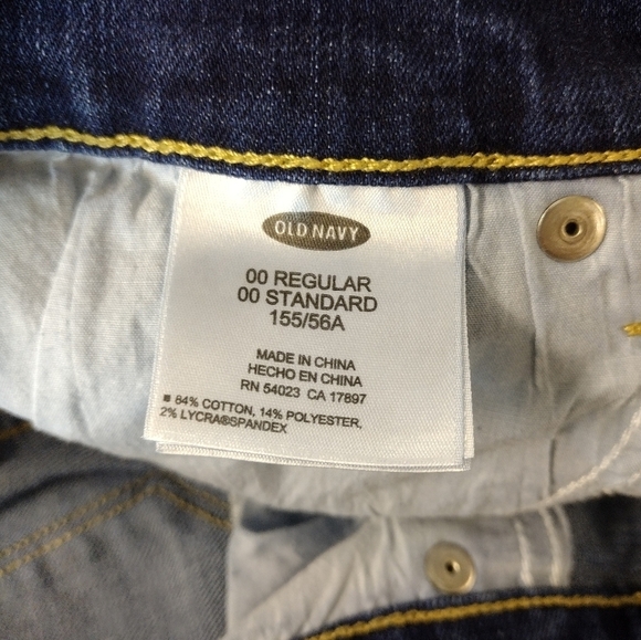 Old Navy skinny medium wash regular fit denim jeans size 00 - Picture 7 of 11